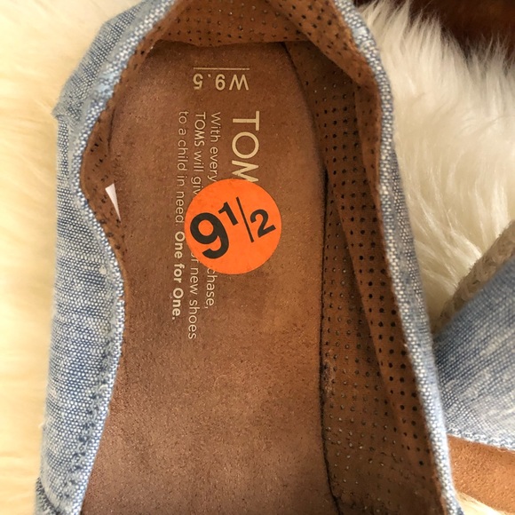 Toms alpargata open toe shoes size 9.5 - Picture 3 of 7